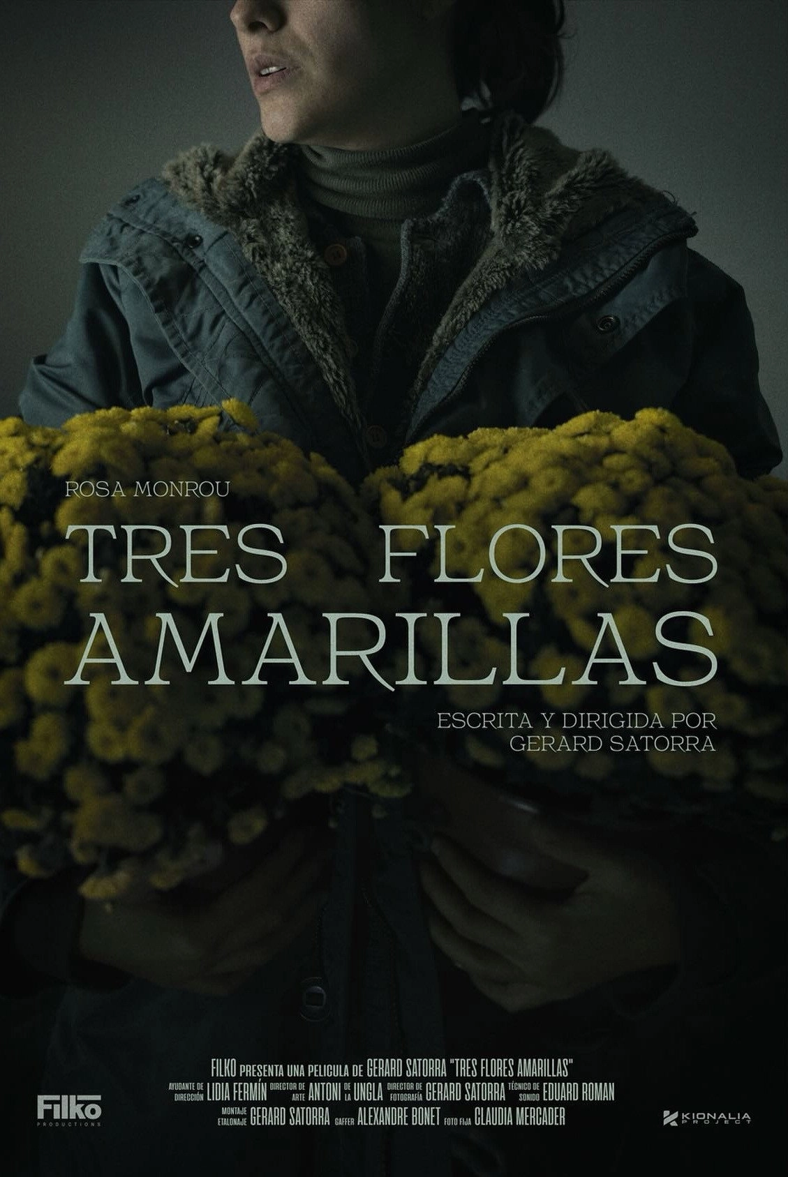 Tres flores amarillas