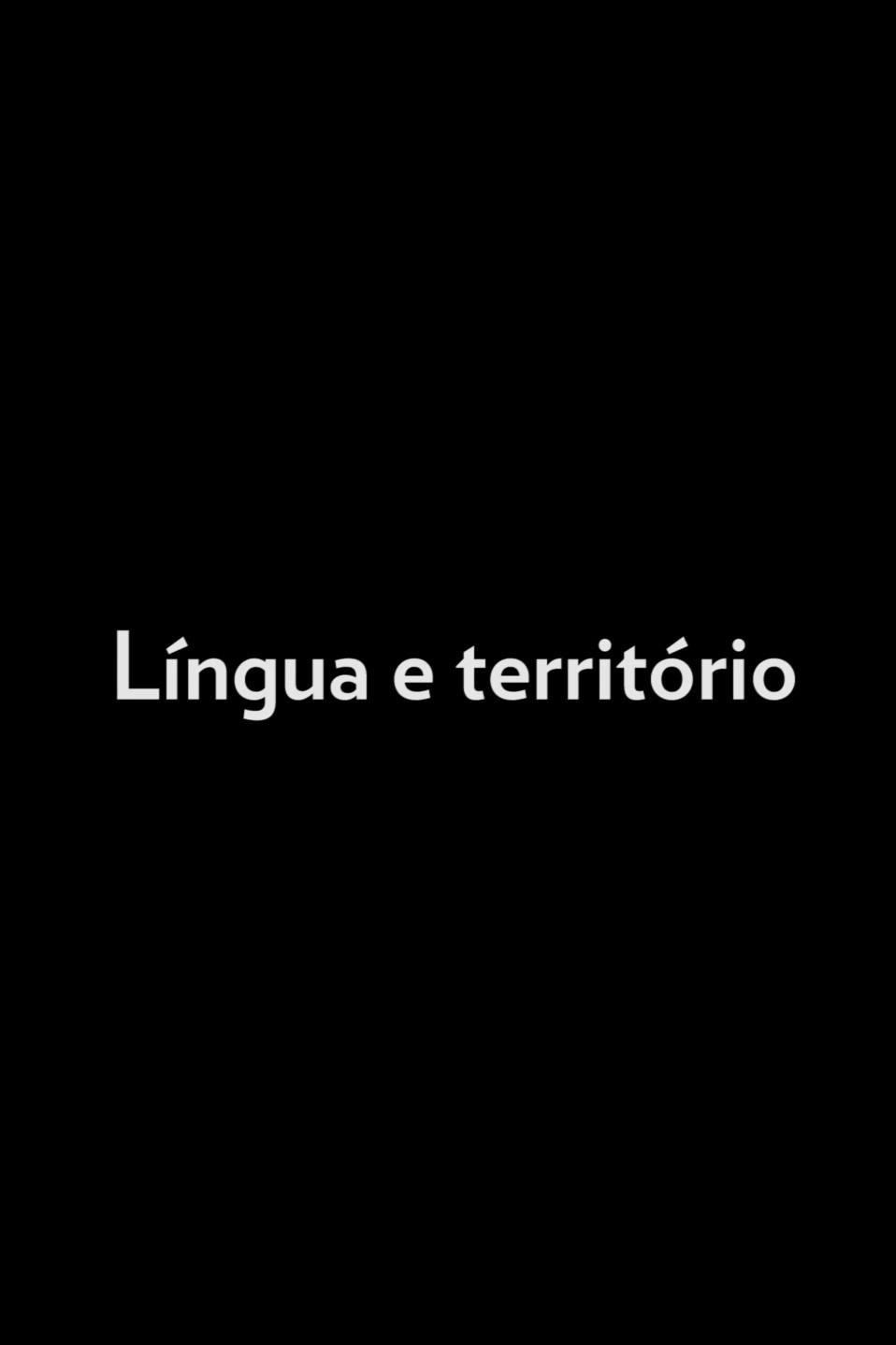 Língua e território