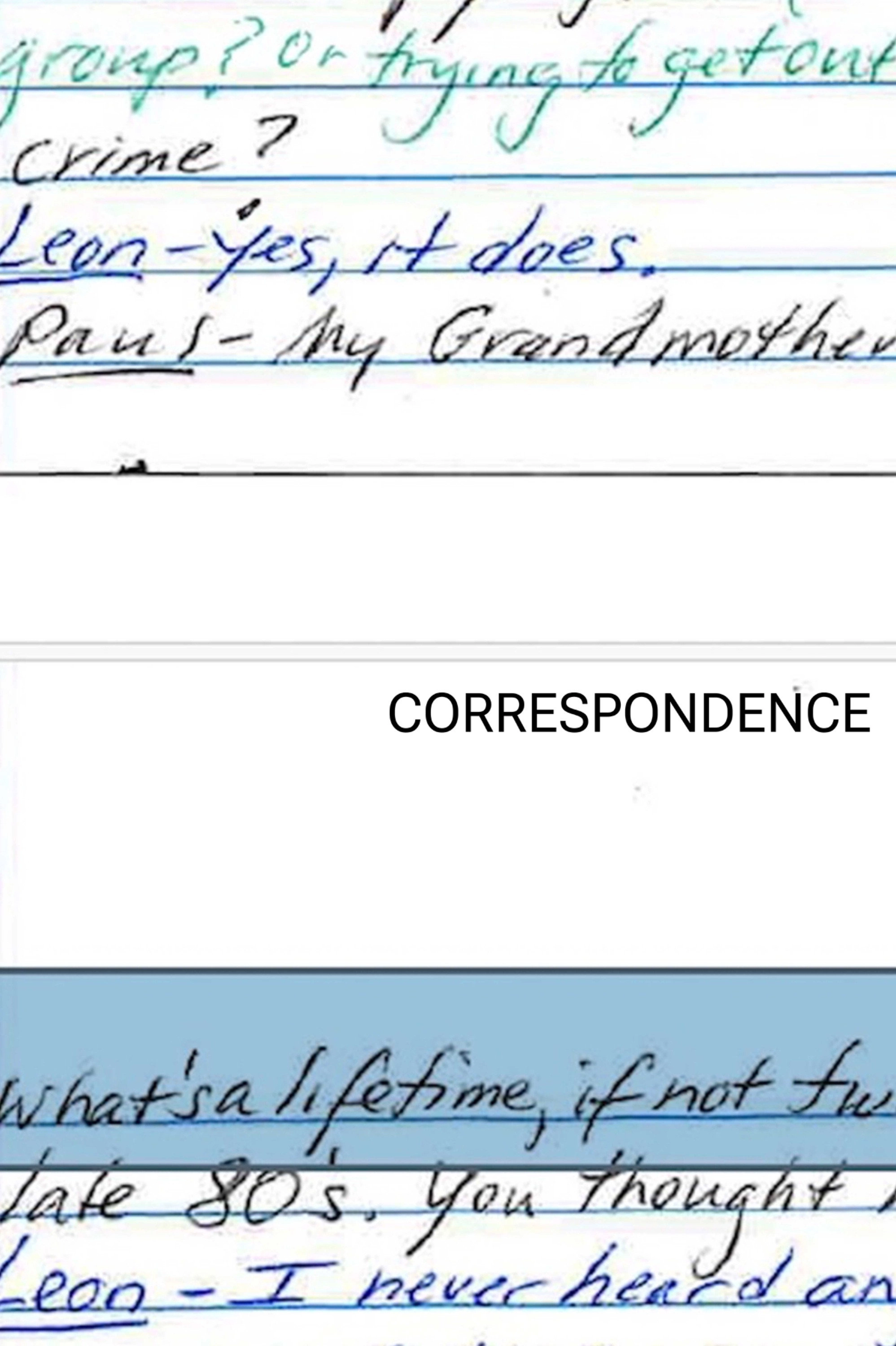 Correspondence