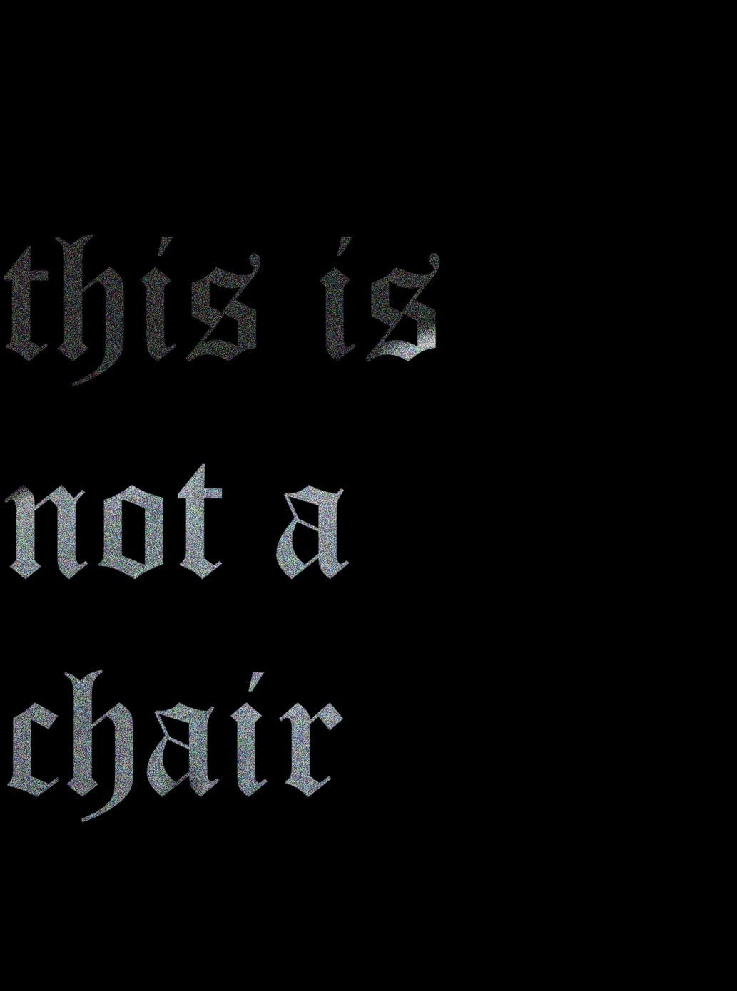 thisisnotachair