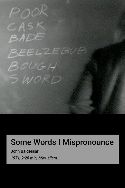 Some Words I Mispronounce
