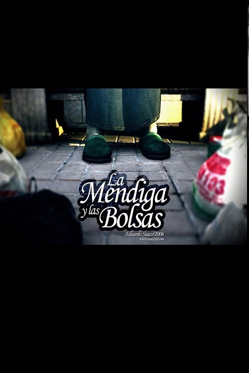 La mendiga y las bolsas