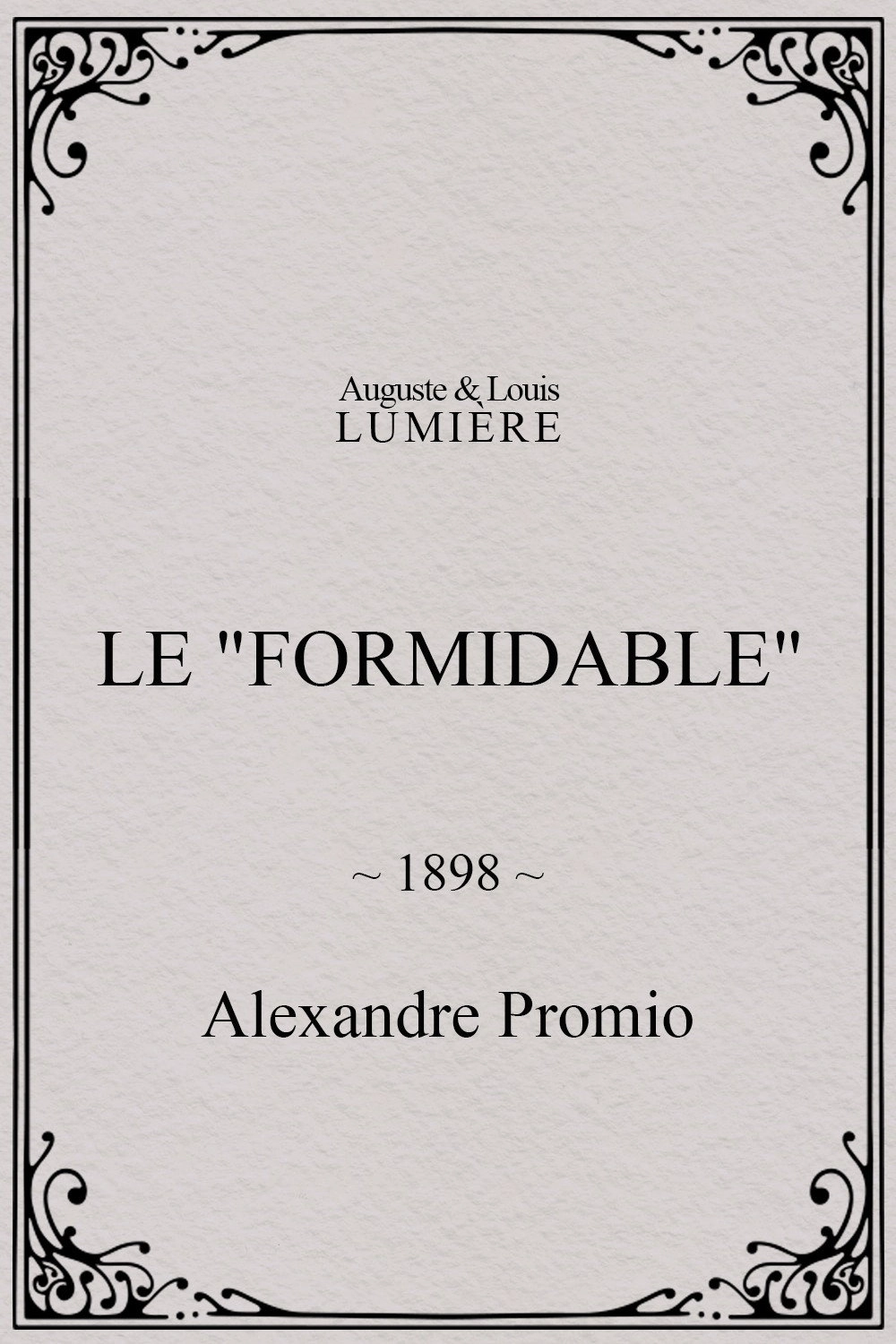 Le "Formidable"