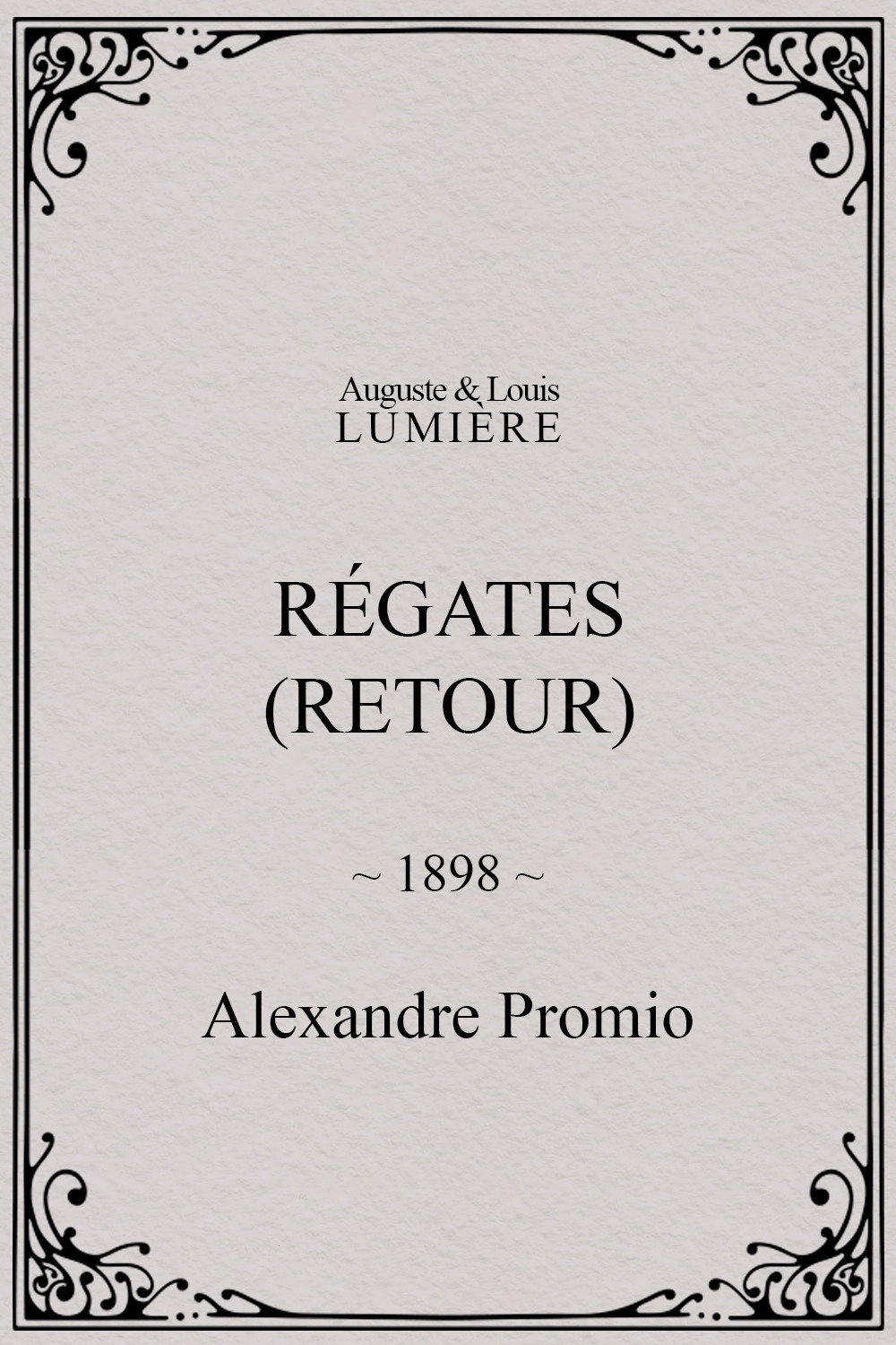 Régates (retour)