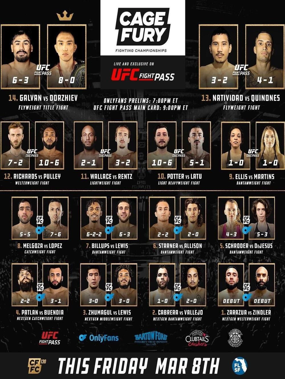 CFFC 130: Galvan vs. Dorzhiev