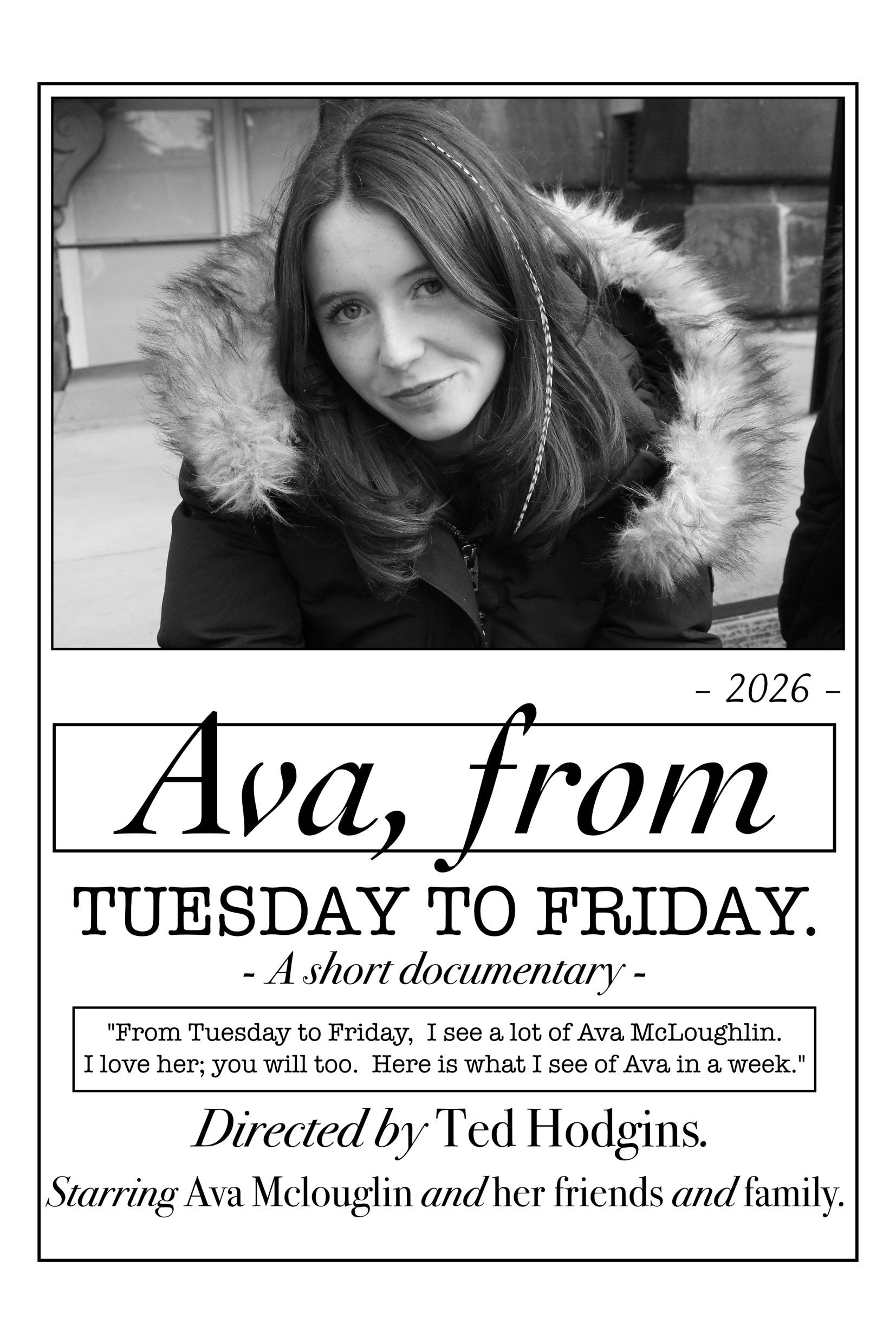 Ava, From Tuesday to Friday