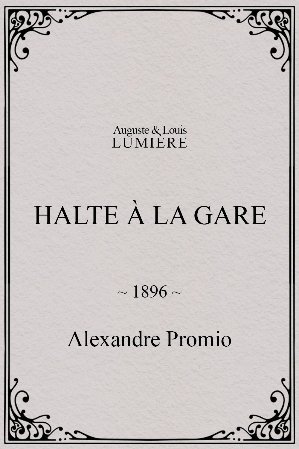 Halte à la gare