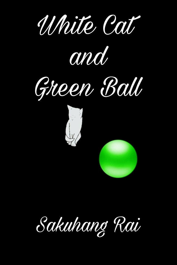 White Cat and Green Ball