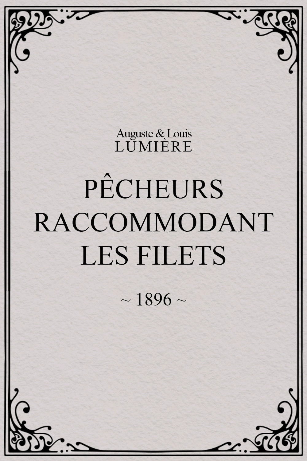 Pêcheurs raccommodant les filets