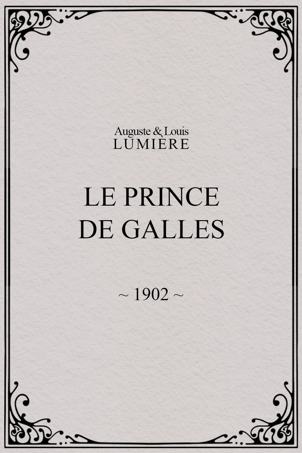 Le prince de Galles