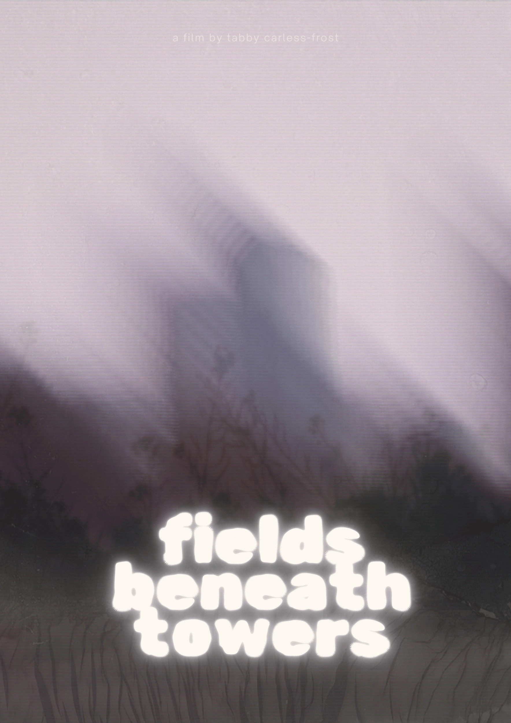 fields beneath towers