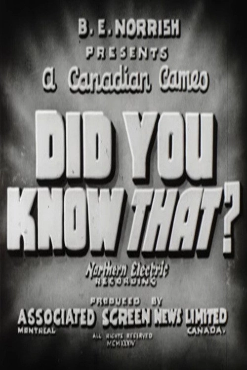 Did You Know That?