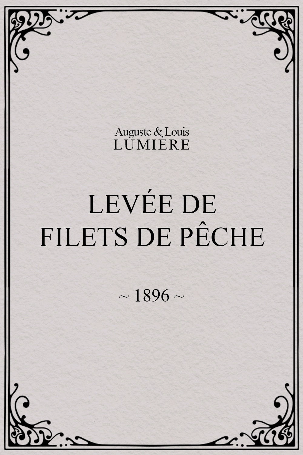 Levée de filets de pêche