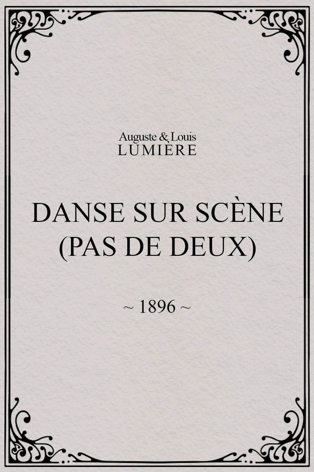 Danse sur scène (pas de deux)