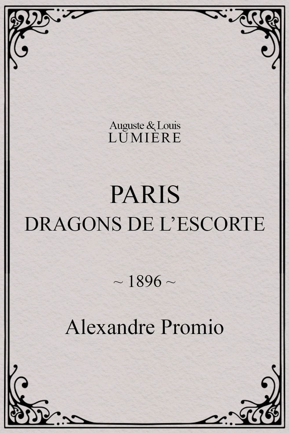 Paris : dragons de l’escorte