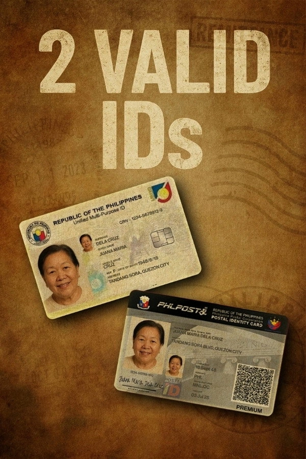 2 Valid IDs