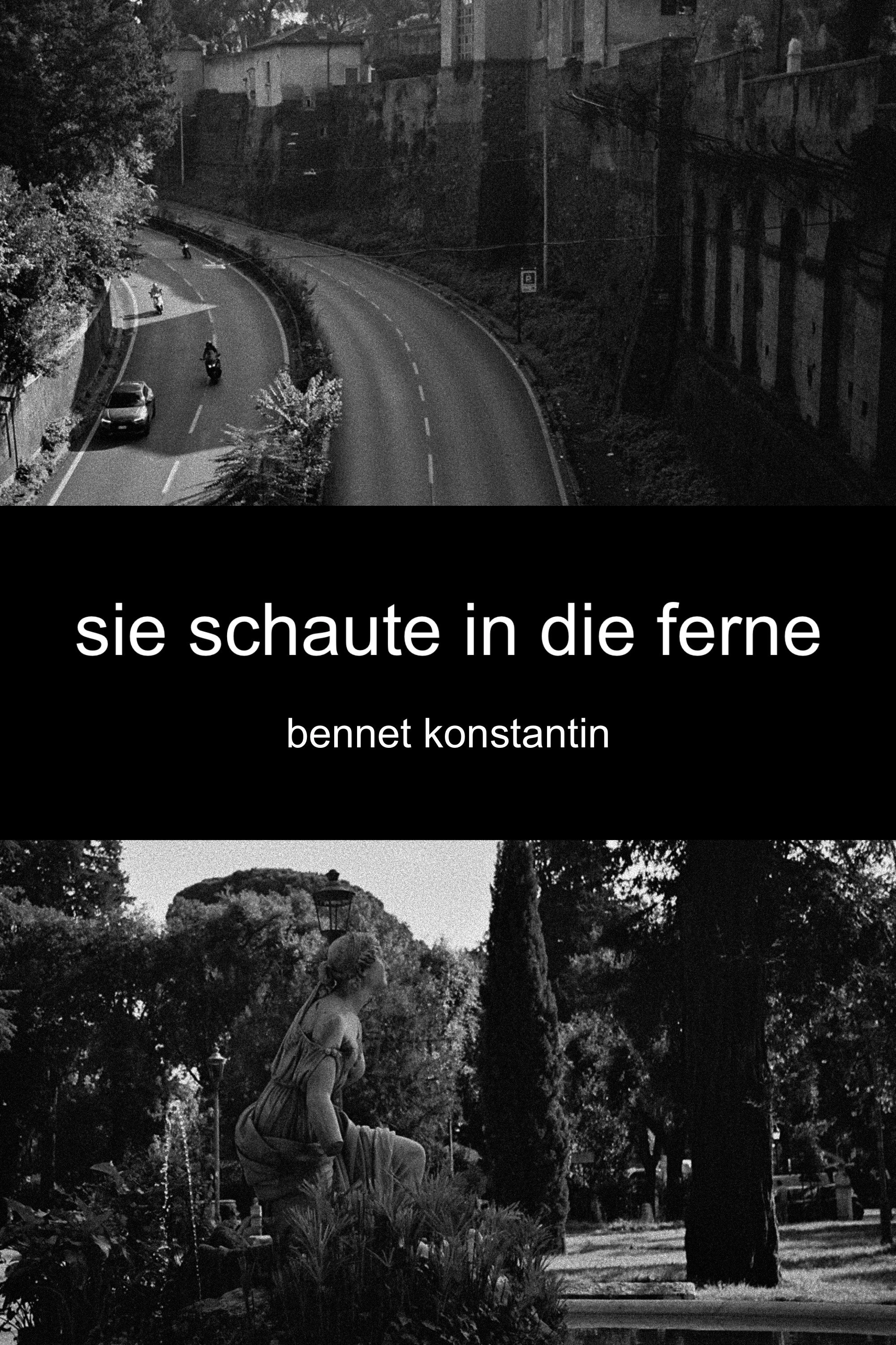 sie schaute in die ferne