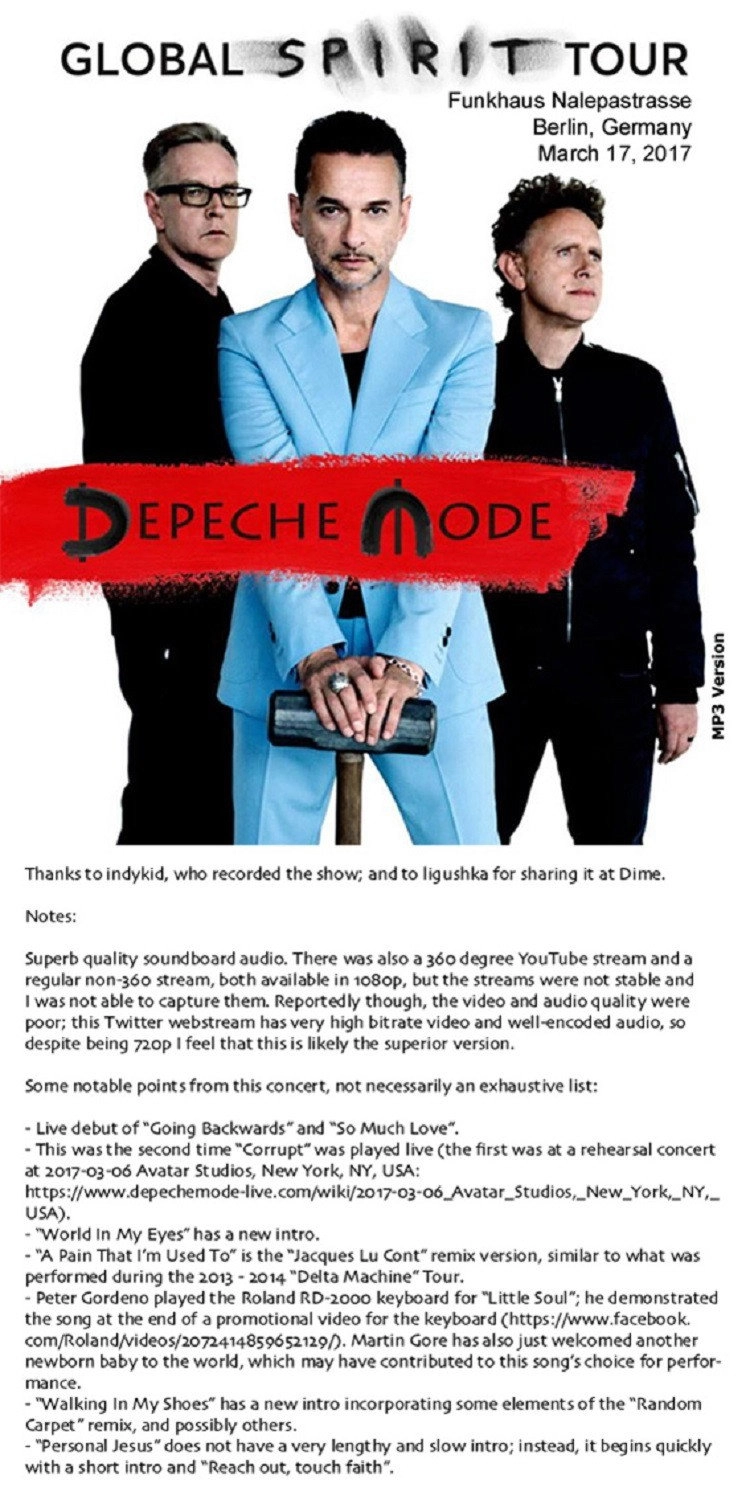 Depeche Mode Live In Berlin 2017