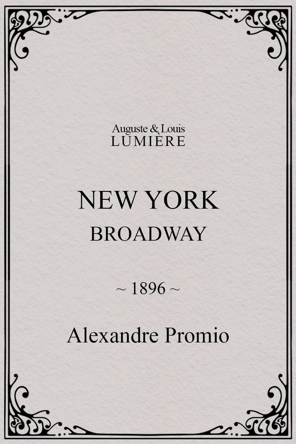New York, Broadway