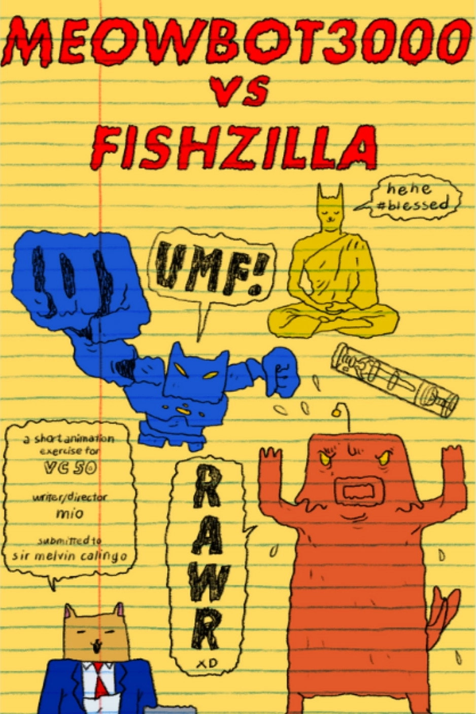 Meowbot3000 vs Fishzilla
