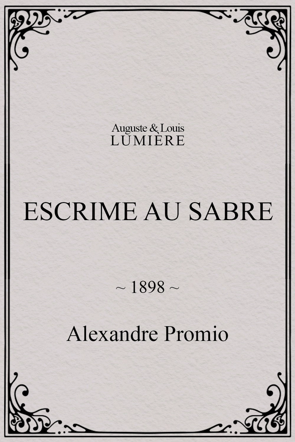 Escrime au sabre