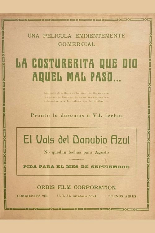 La costurerita que dio aquel mal paso