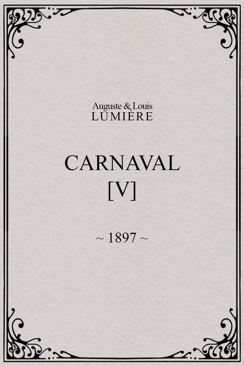 Carnaval, [V]