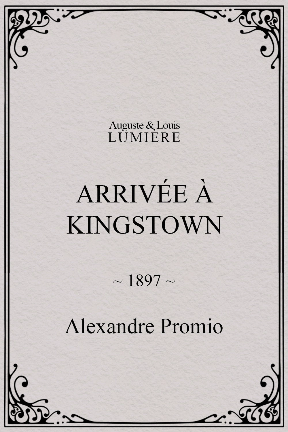 Arrivée à Kingstown