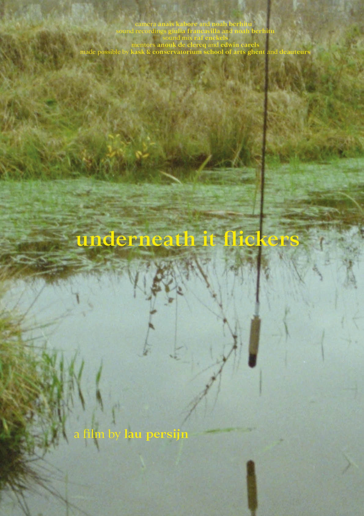 underneath it flickers