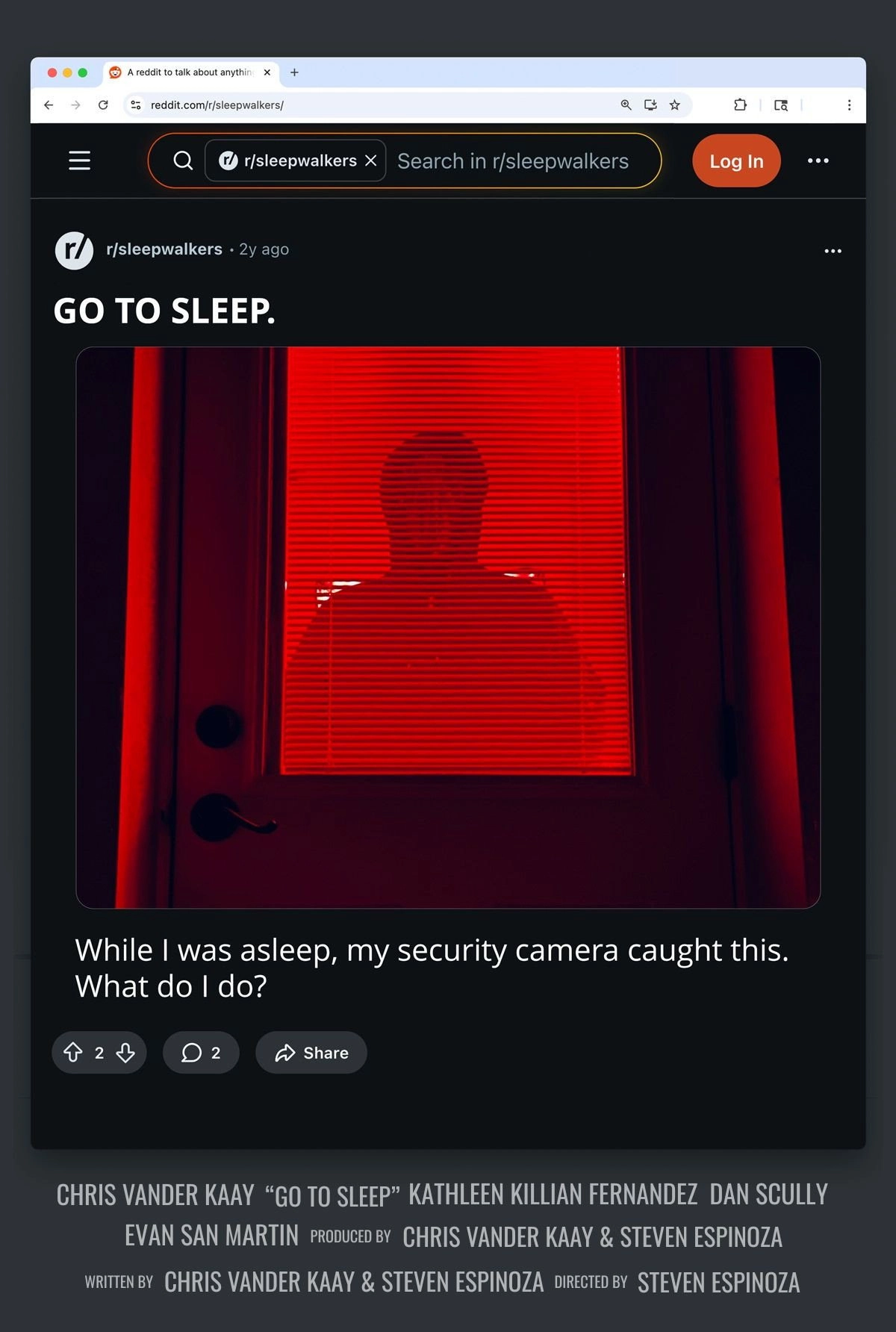 Go to Sleep