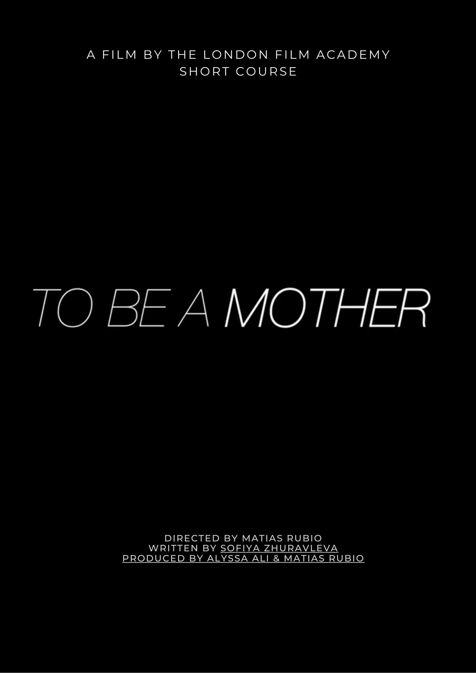 To Be A Mother