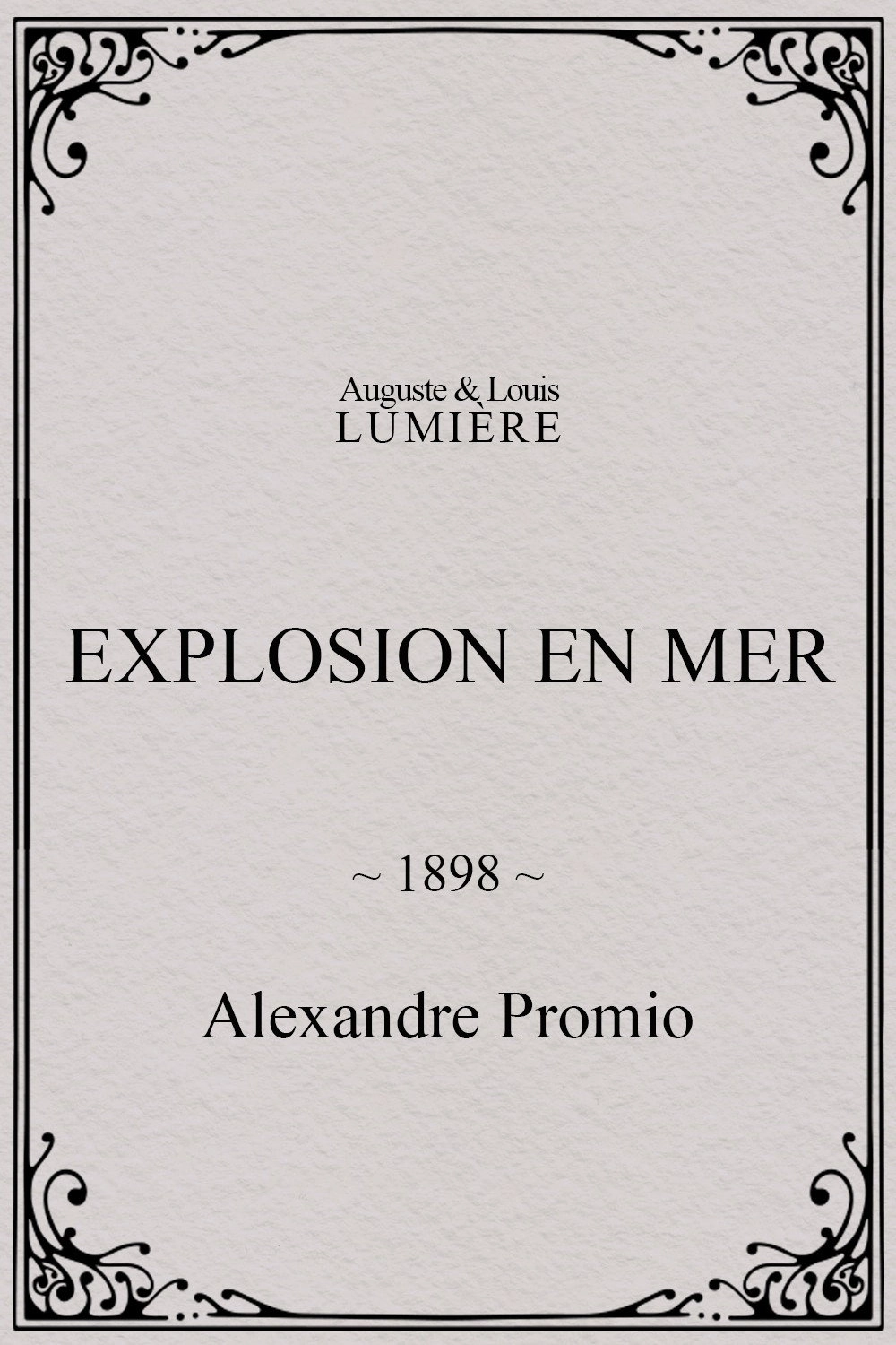 Explosion en mer