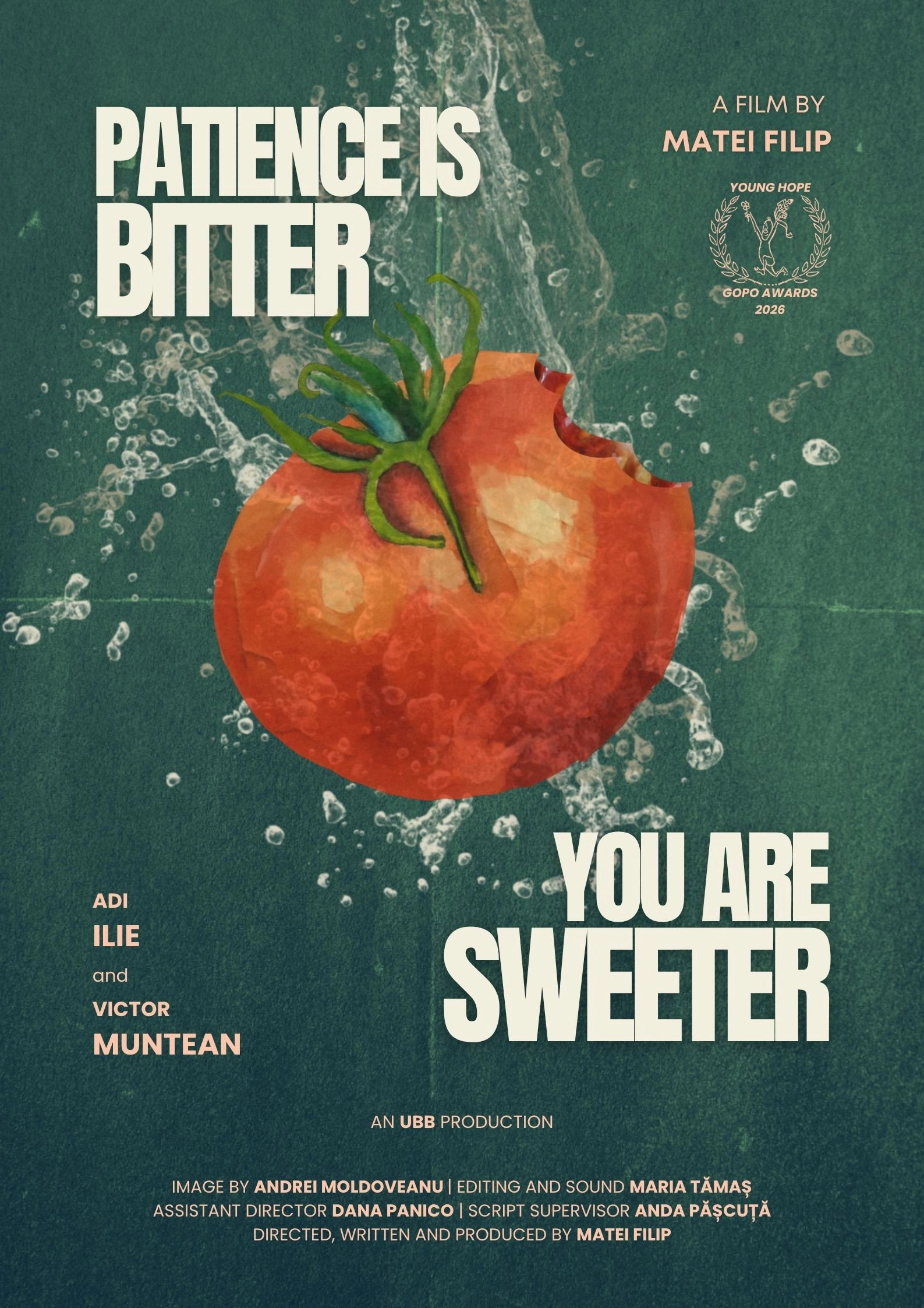 Patience is bitter, you are sweeter