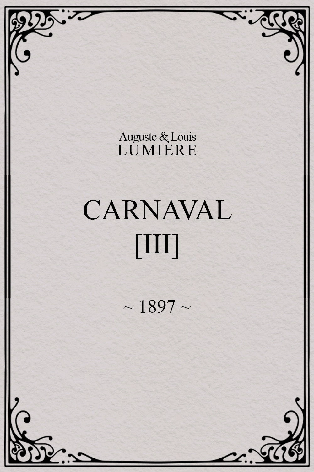 Carnaval, [III]