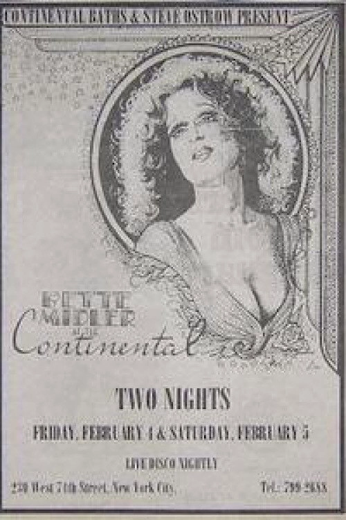 Bette Midler at the Continental Baths