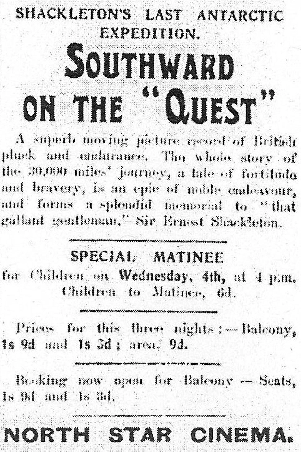 Southward on the Quest