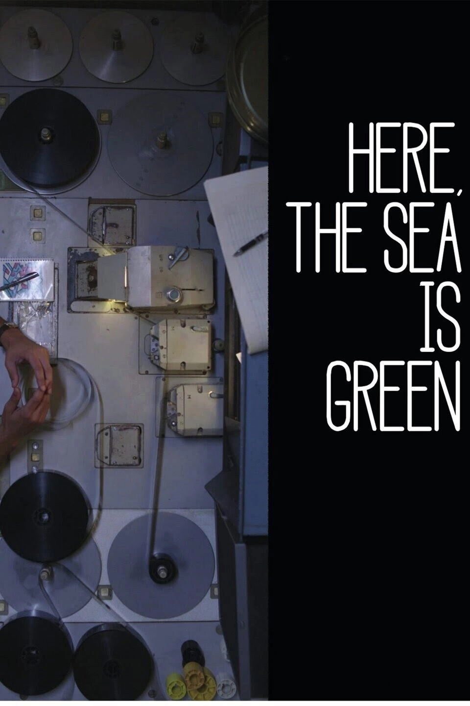 Here, the sea is green