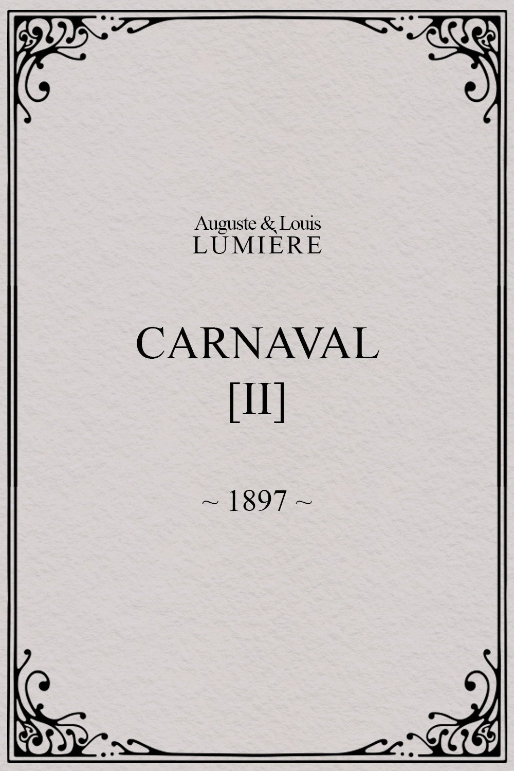 Carnaval, [II]