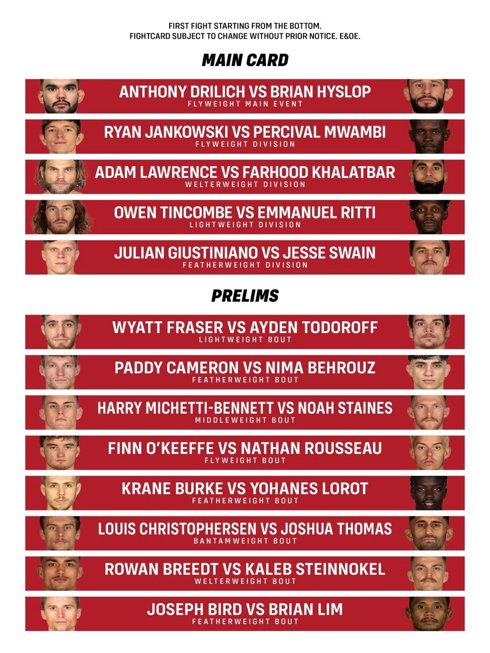 Eternal MMA 93: Perth